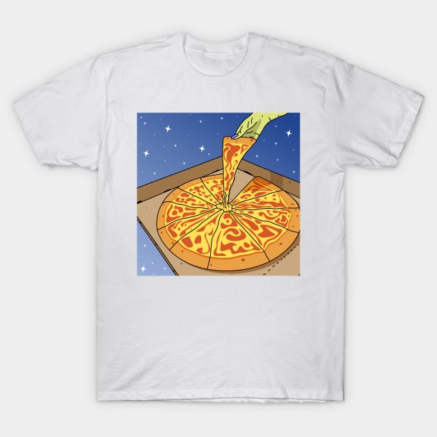 Sky Pizza Delivery T-Shirt by gnomeapple